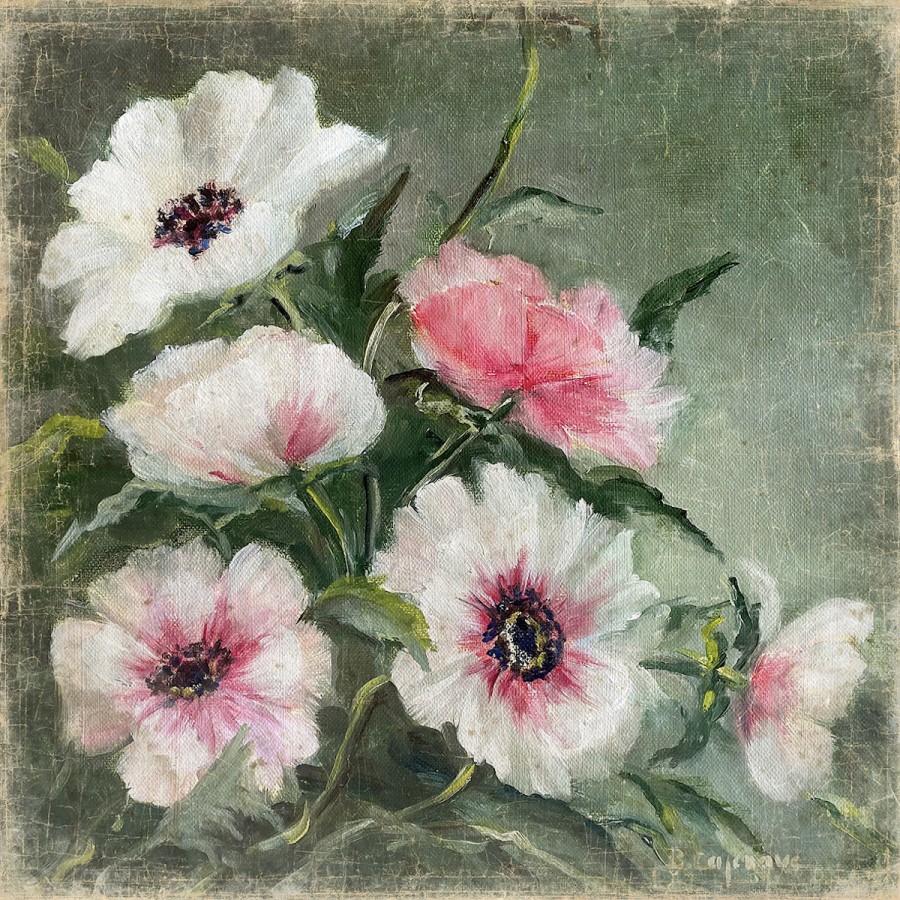 WHITE ANEMONES (120x120cm)
